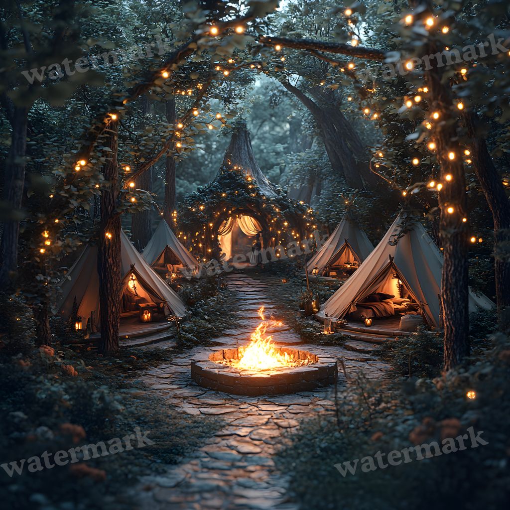 Woodland Elf Sanctuary Backdrop Images