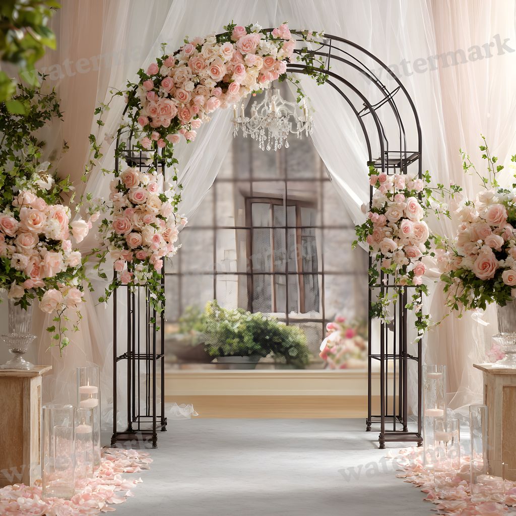 Wrought Iron Arch Decor Backdrop Images