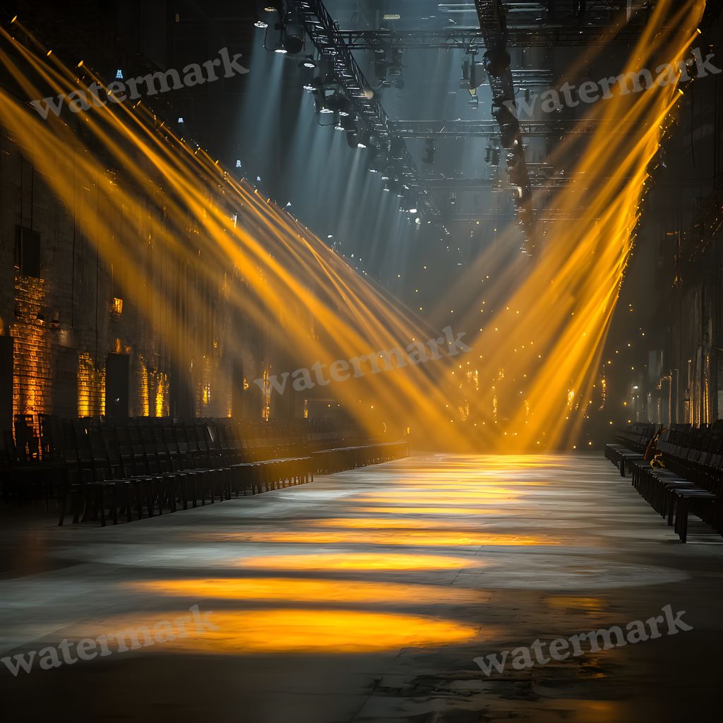 Yellow K Pop Stage Backdrop Images