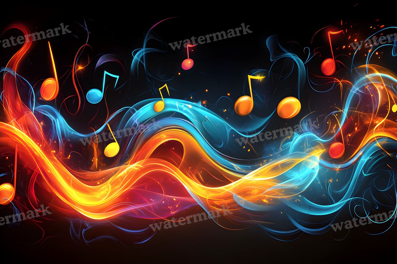 Abstract Music Patterns Backdrop Images