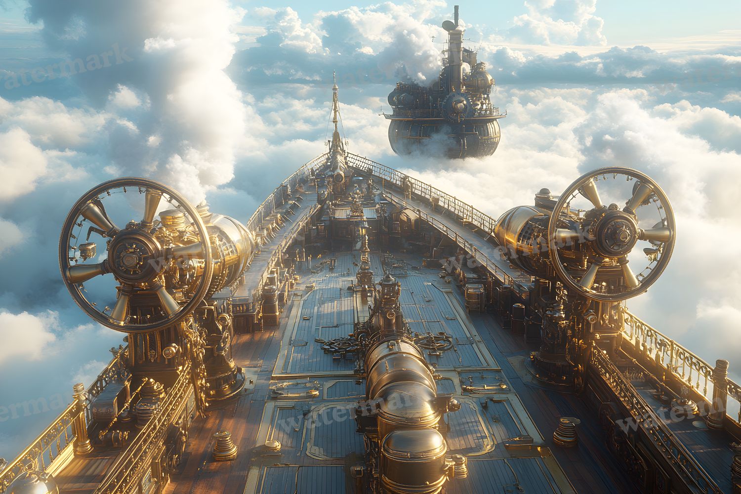 Airship Deck Backdrop Images