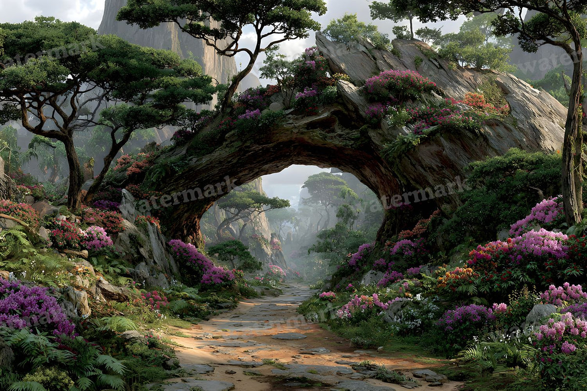 Alice Wonderland Magical Forest Backdrop Images