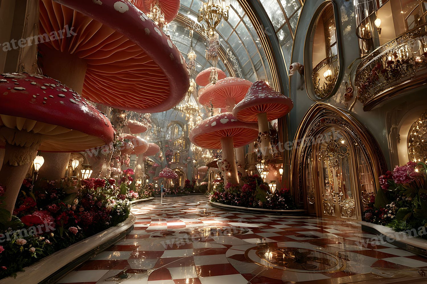 Alice Wonderland Theme Backdrop Images