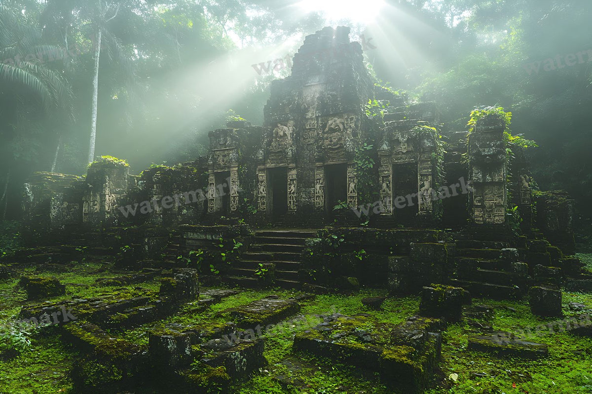 Amazonian Temple Ruins Backdrop Images
