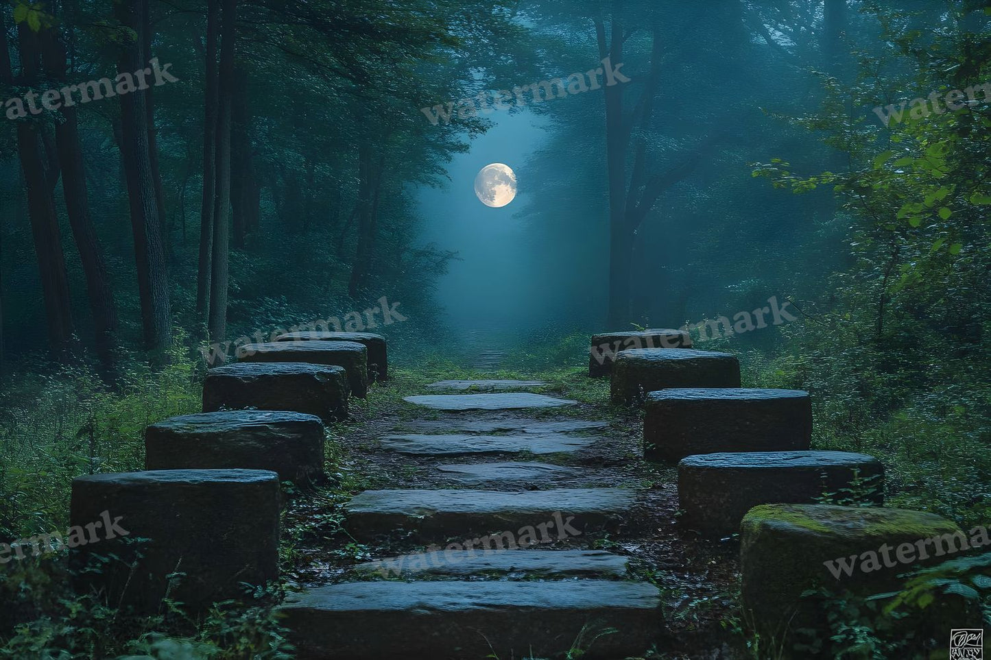 Ancient Stone Circle Clearing Backdrop Images