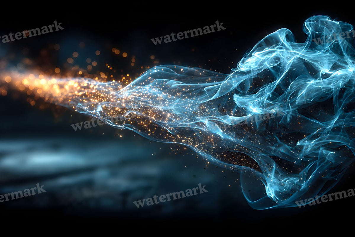 Black Smoke Texture digital photo backdrop for photo editing, preview 10