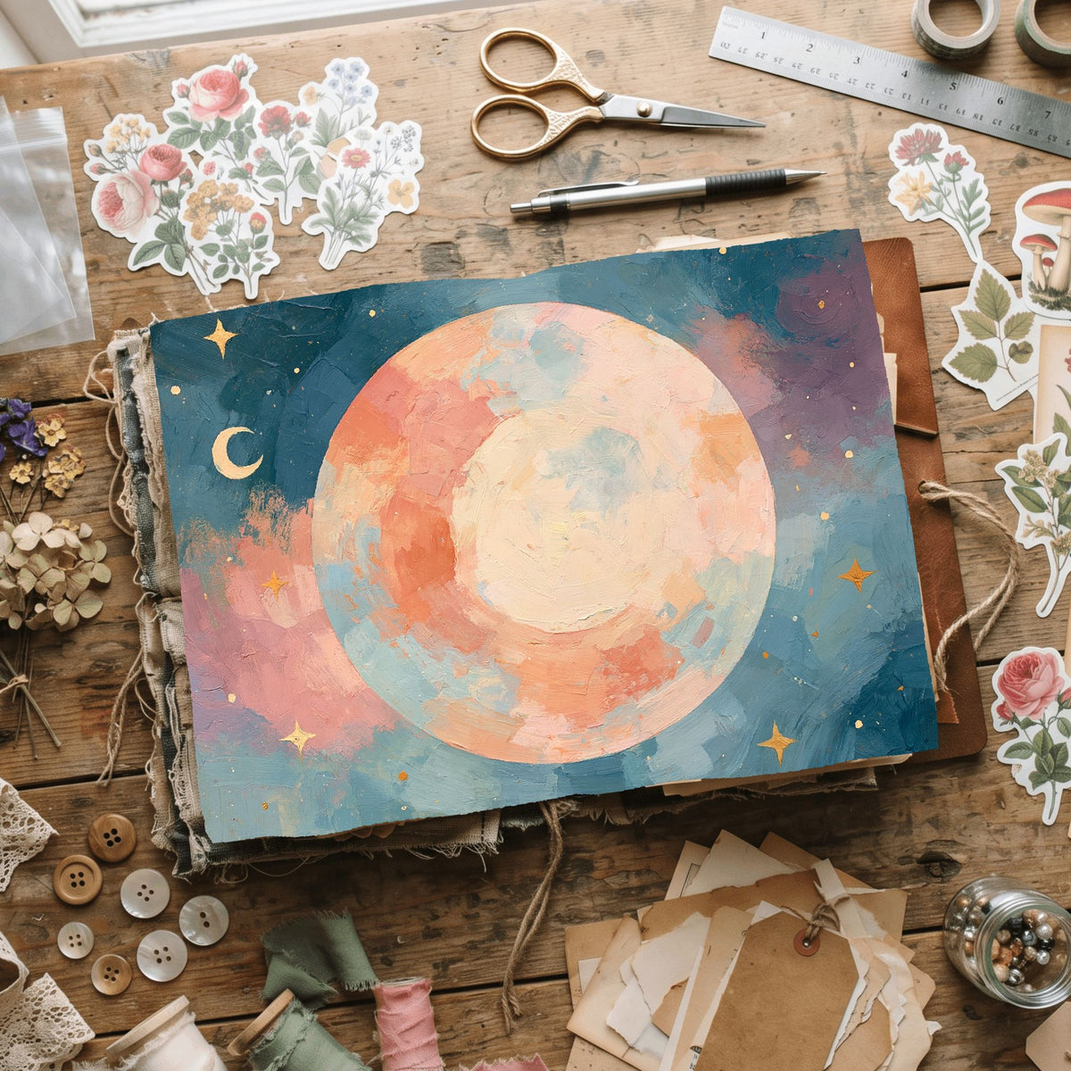 Celestial Moon Journal Paper