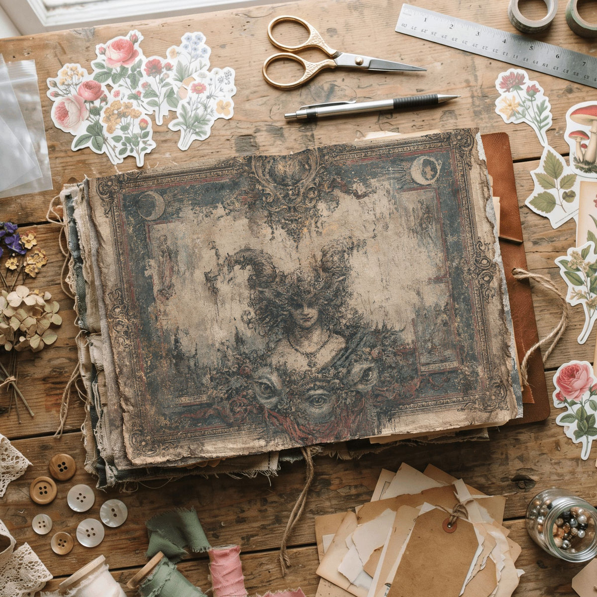 Gothic Tarot Journal Paper