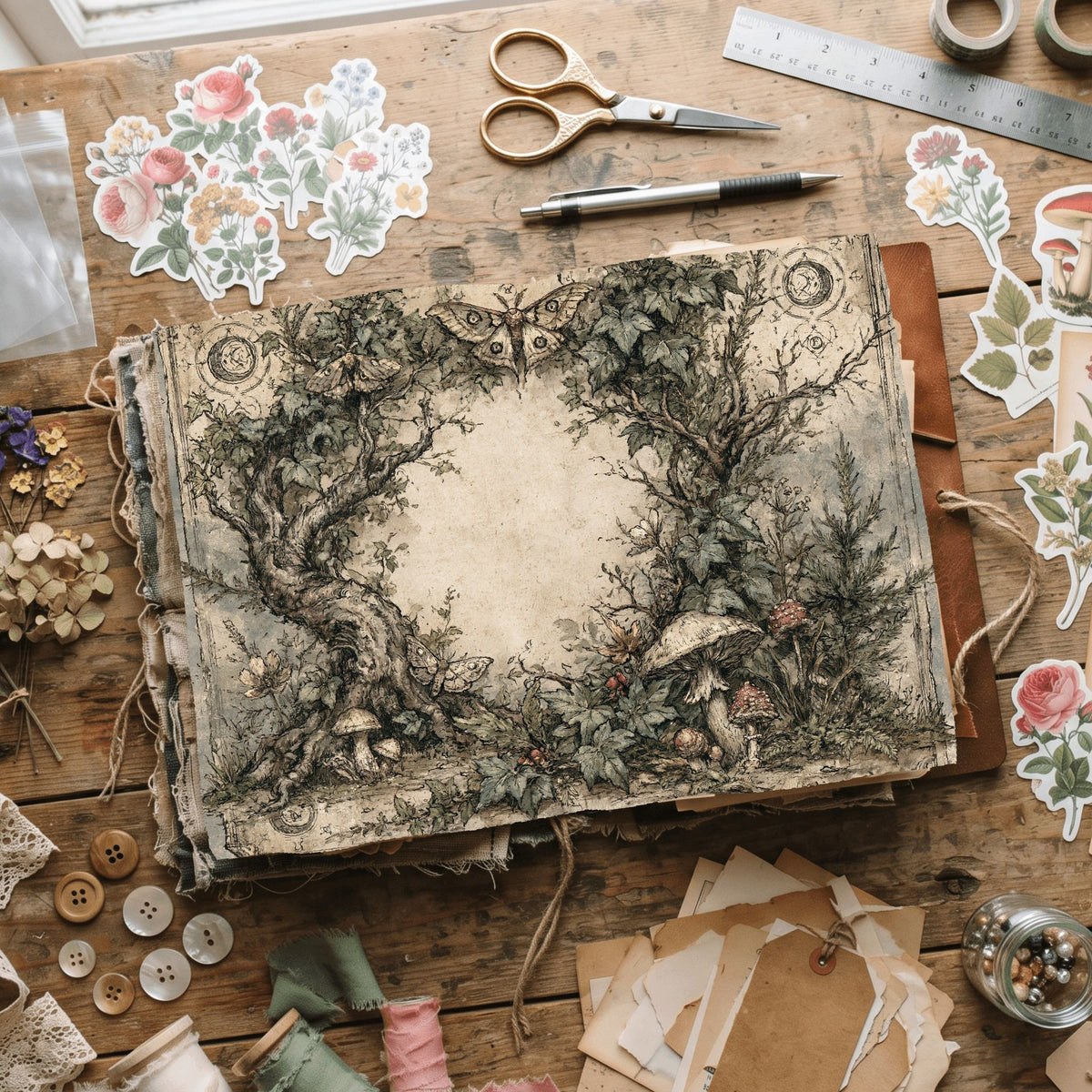 Magical Forest Parchment