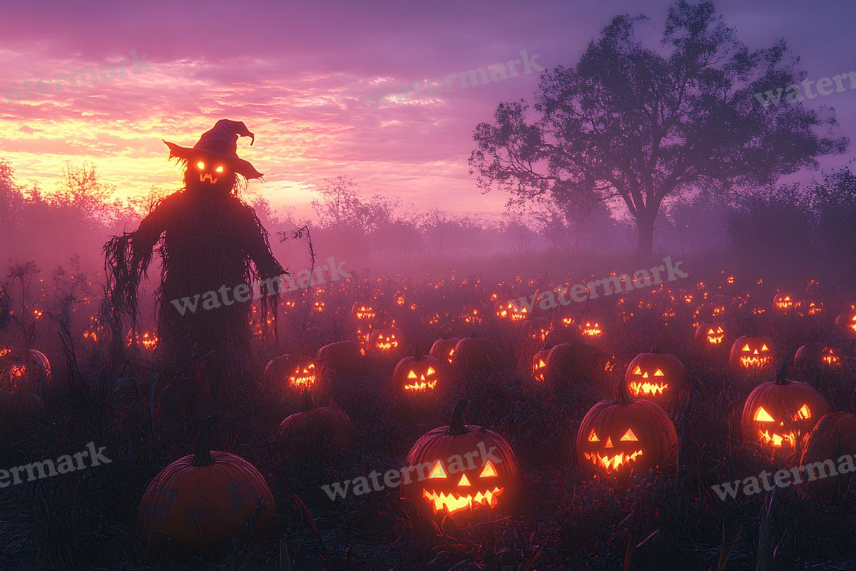 Pumpkin Field Curse Backdrop Images