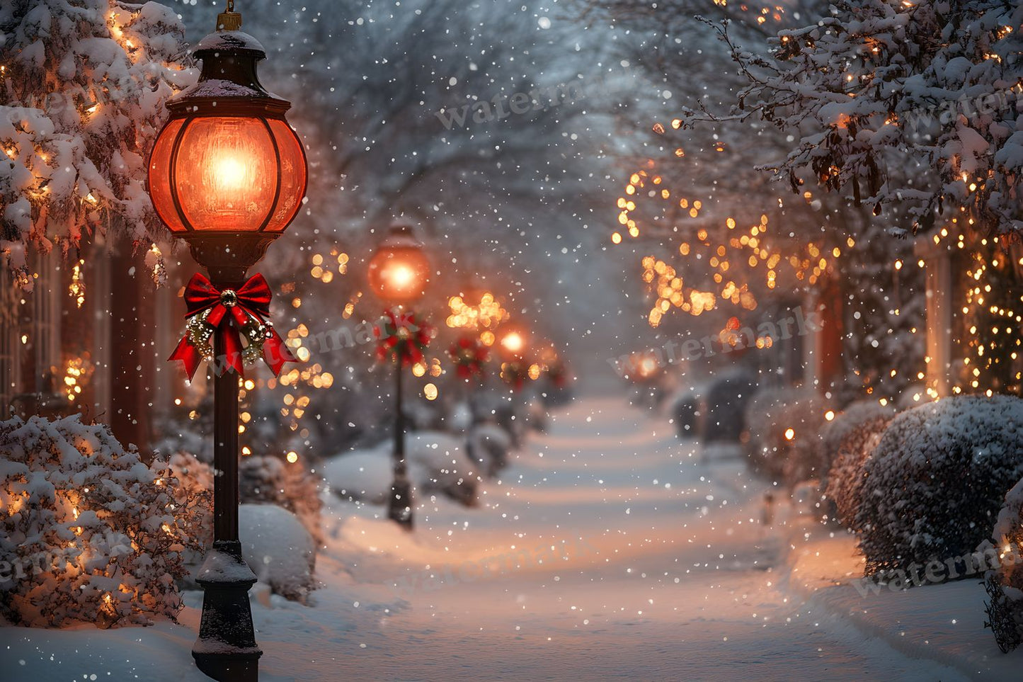 Red Christmas Backdrop Images