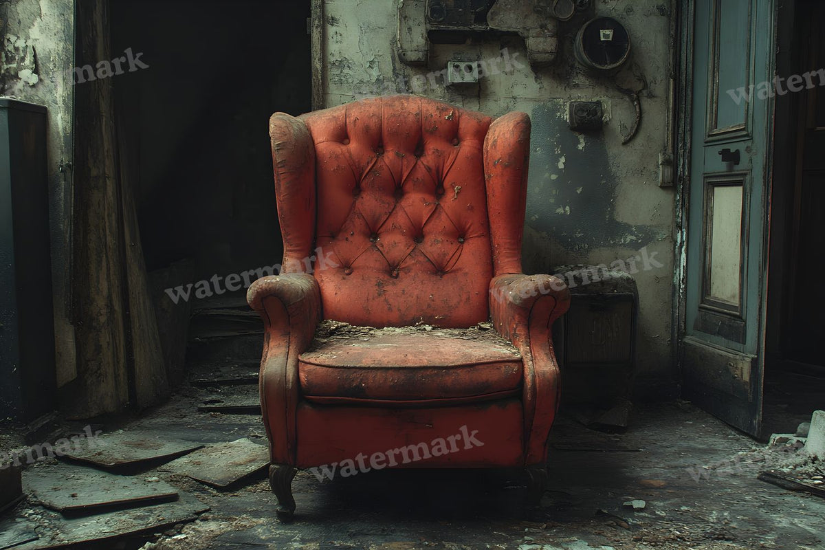 Regal Wallpapered Room digital photo backdrop for photo editing, preview 10