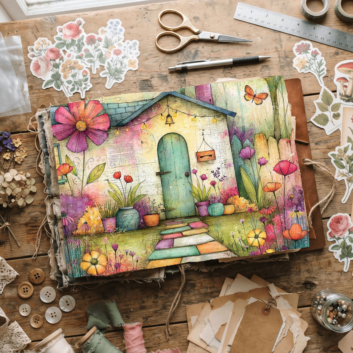 Romantic Garden Scene
