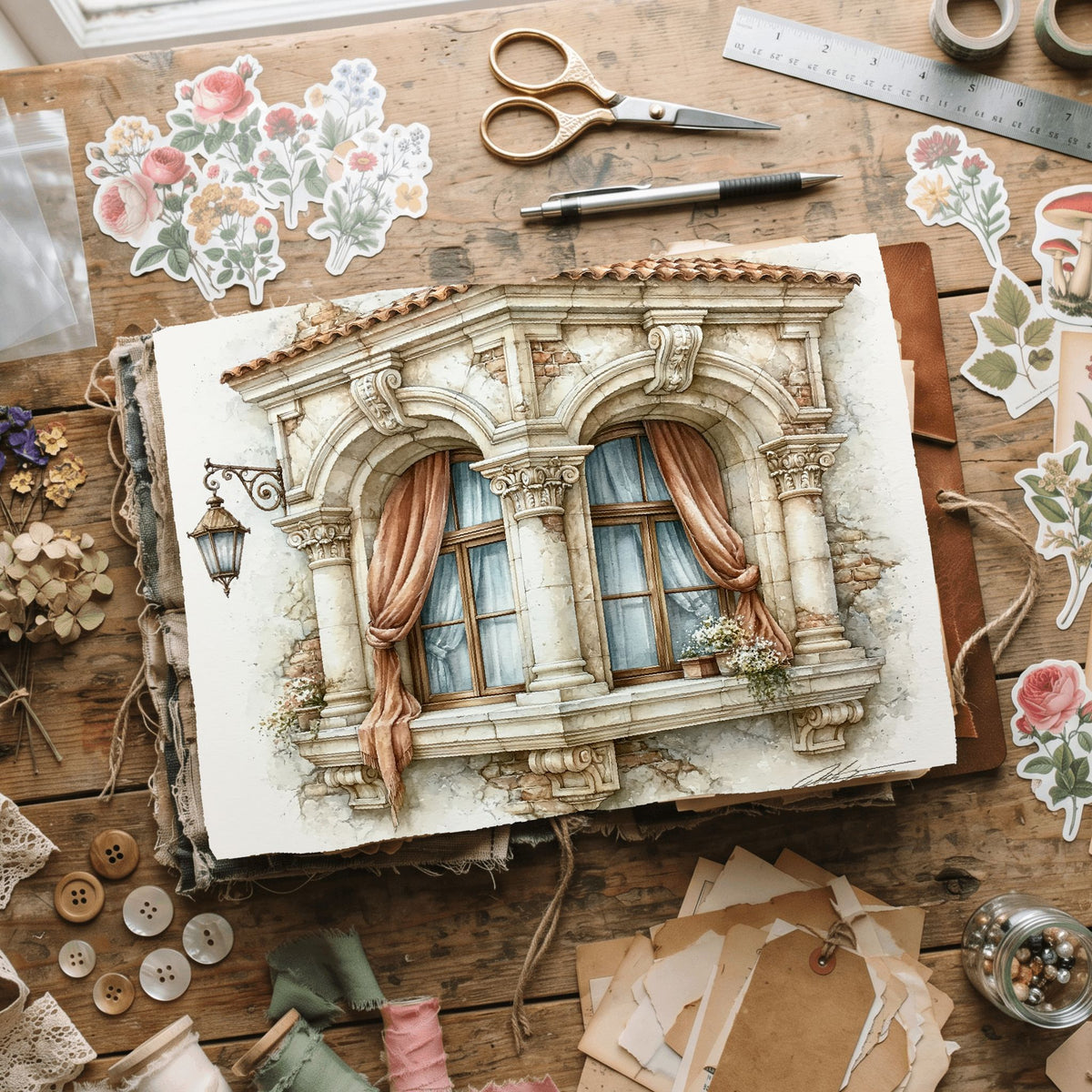 Saint Petersburg Window Watercolor