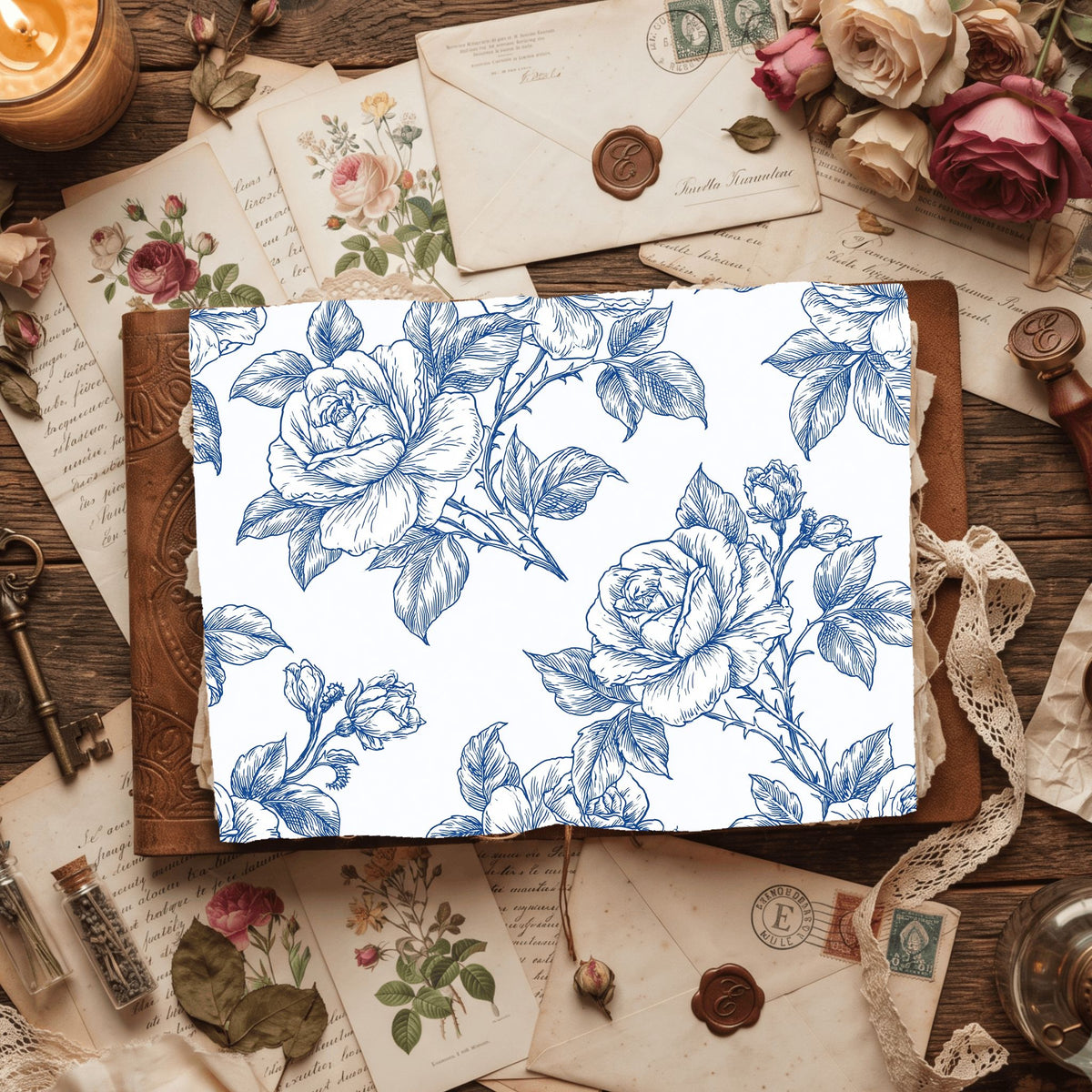 Seamless Botanical Floral Pattern