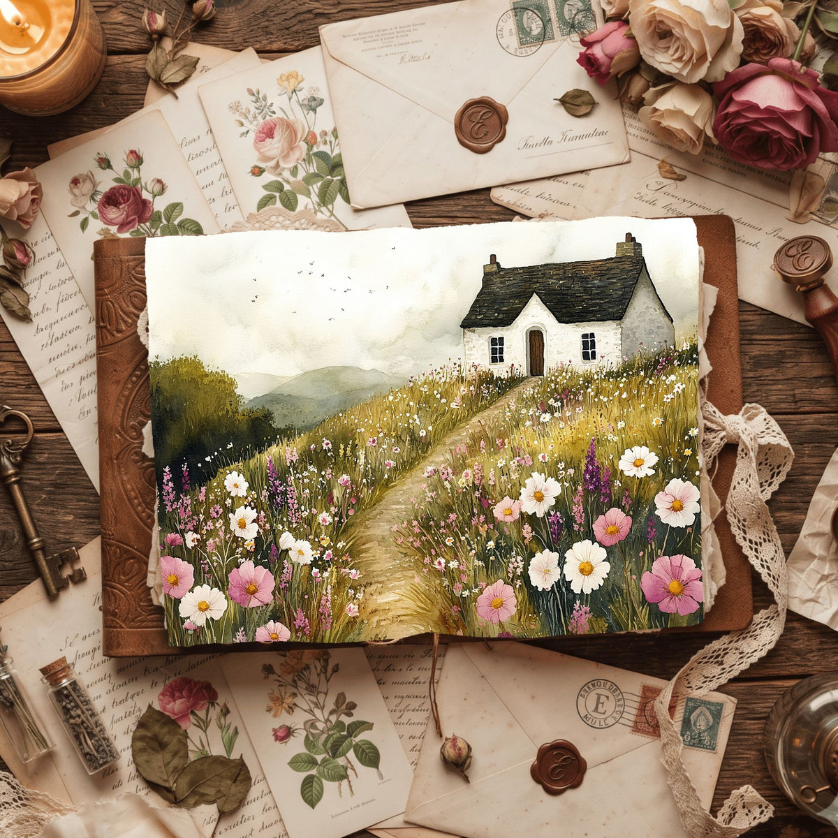 Secret Wildflower Cottage Writing Paper