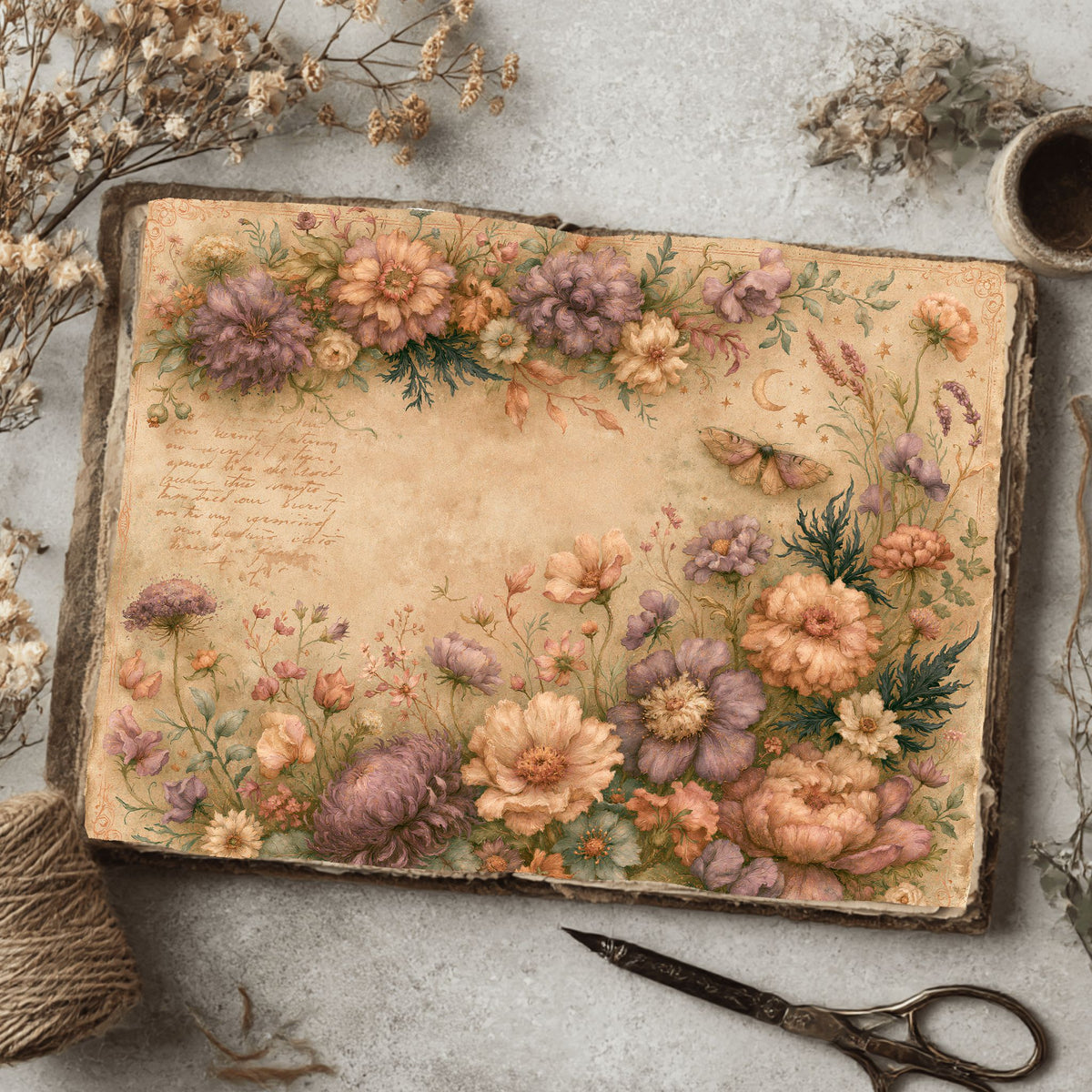 Softly Aged Vintage Writing Paper