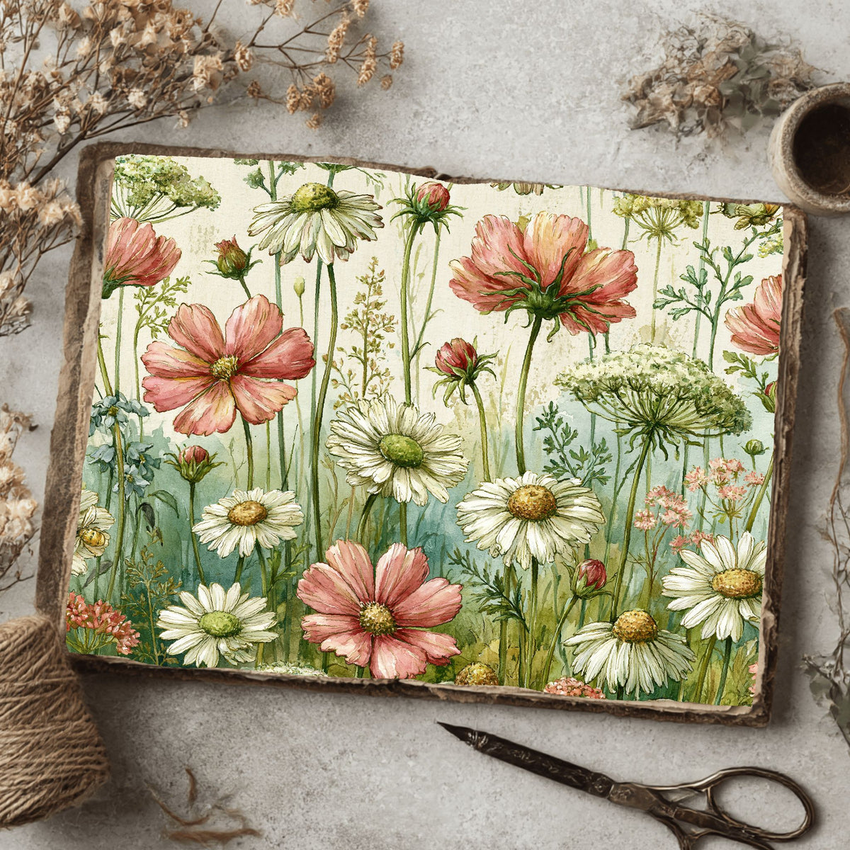 Spring Wildflower Seamless Pattern