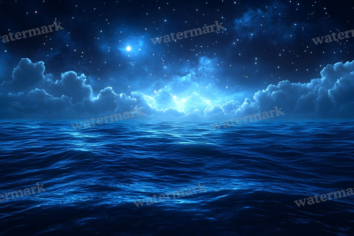 Starry Night digital photo backdrop for photo editing, preview 10