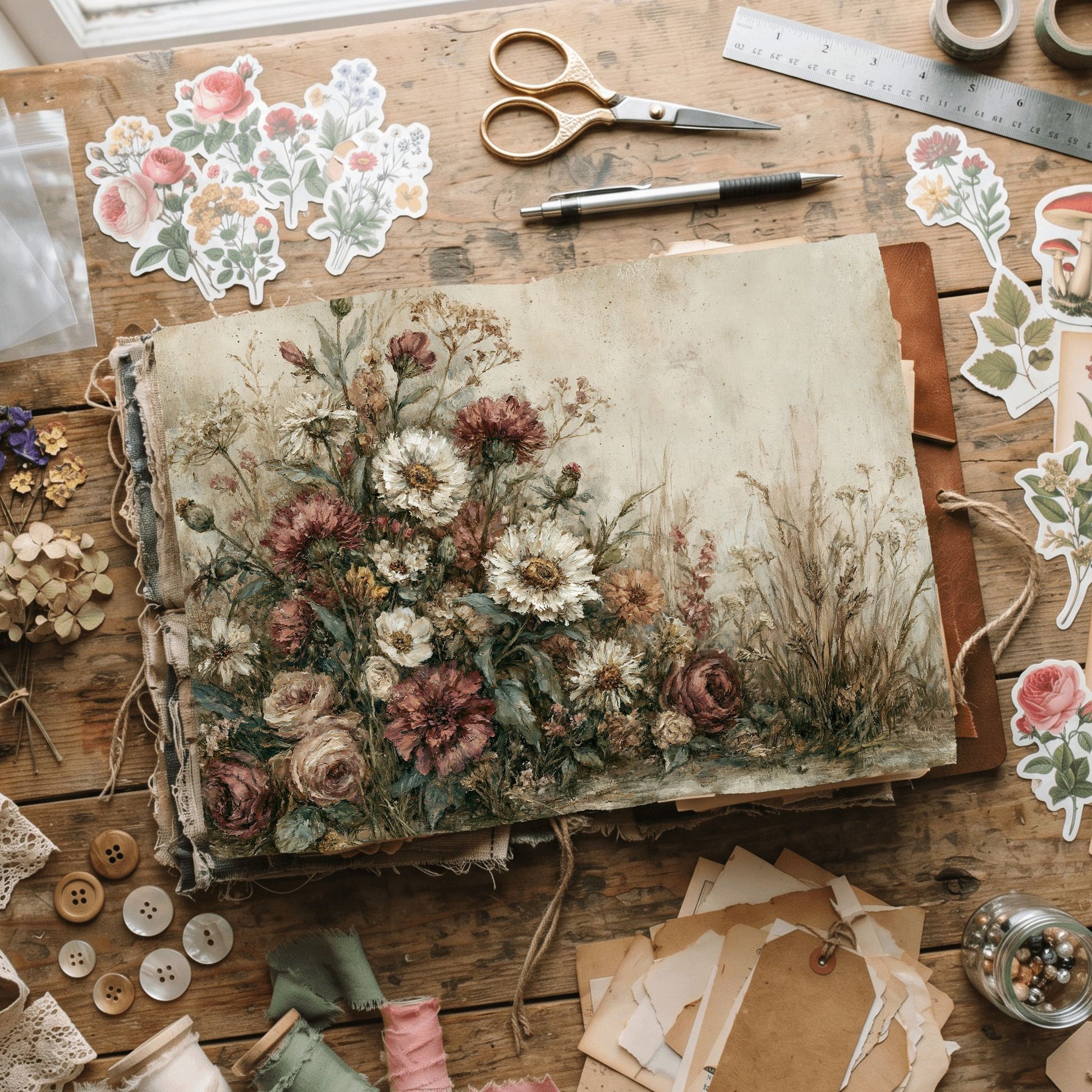 Wildflower Meadow Printable Paper