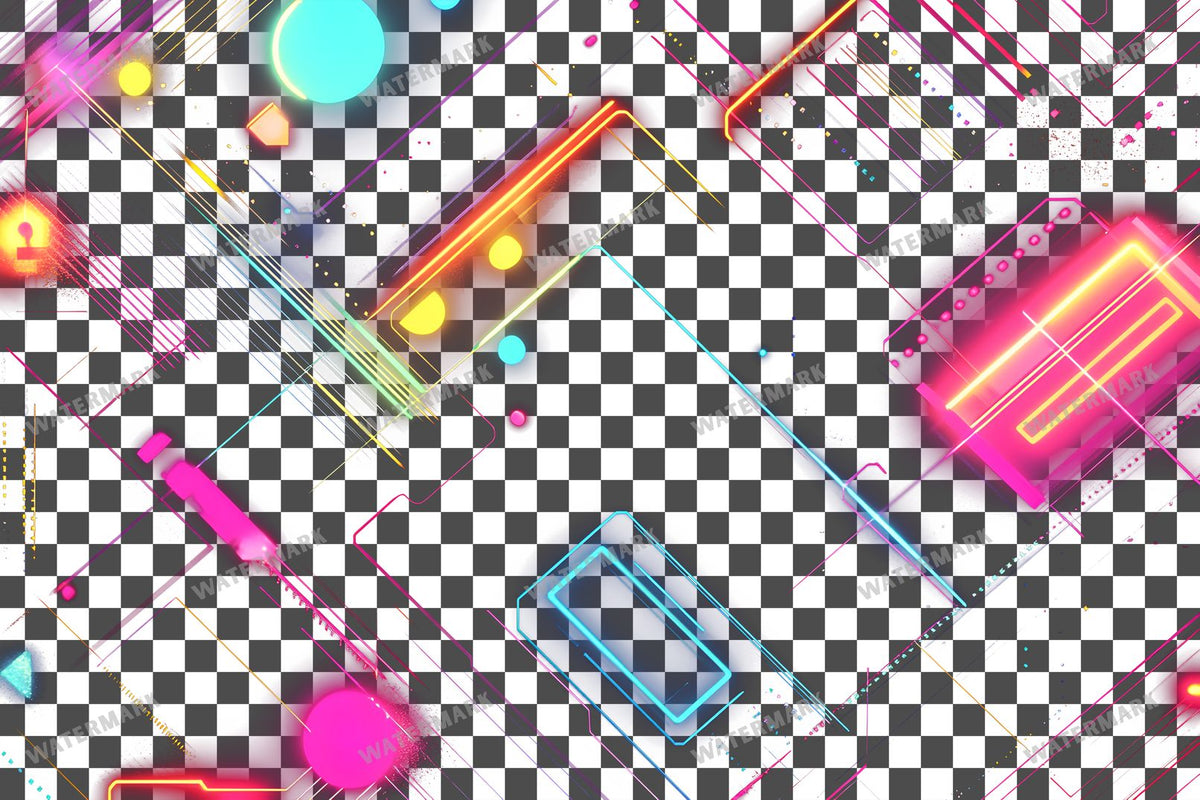 Abstract Geometric Patterns Transparent Overlay Pngs