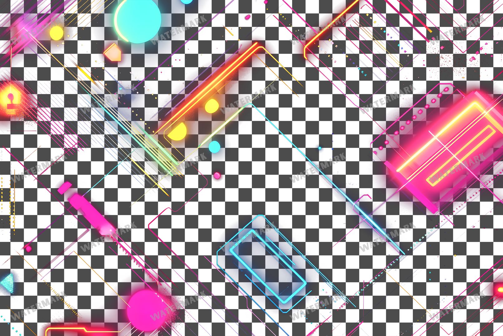 Abstract Geometric Patterns Transparent Overlay Pngs