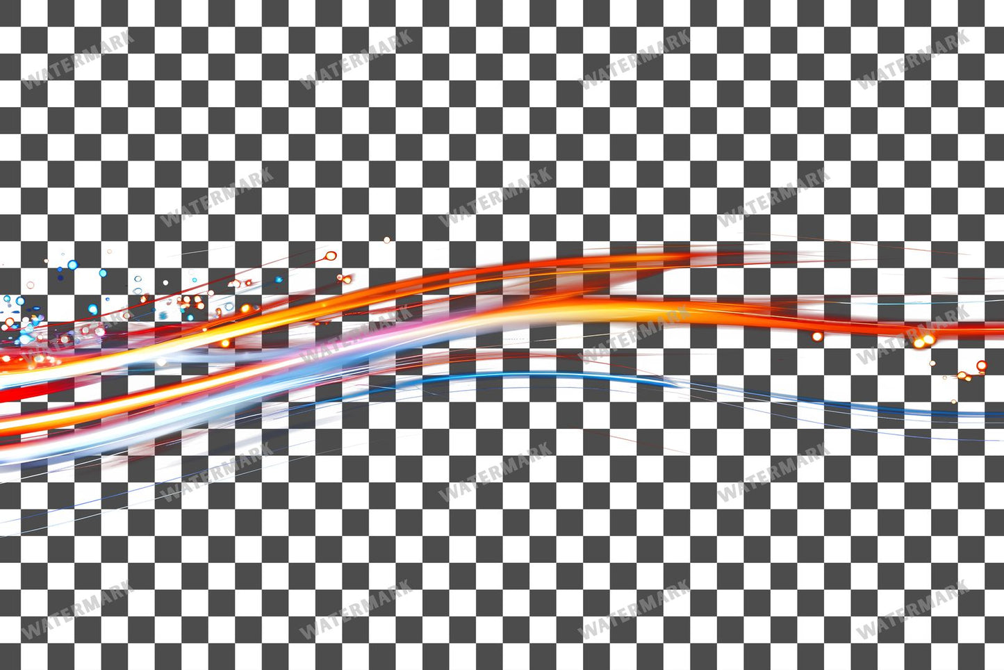 Abstract Light Streaks Transparent Overlay Pngs