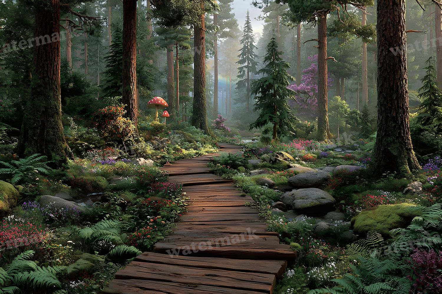 Alice Wonderland Magical Backdrop Images
