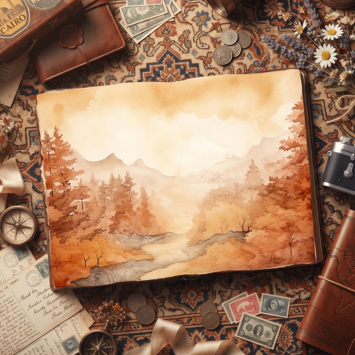 Autumn Landscapes Digital Papers
