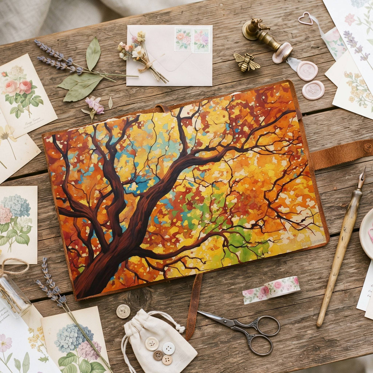 Autumn Trees Digital Papers