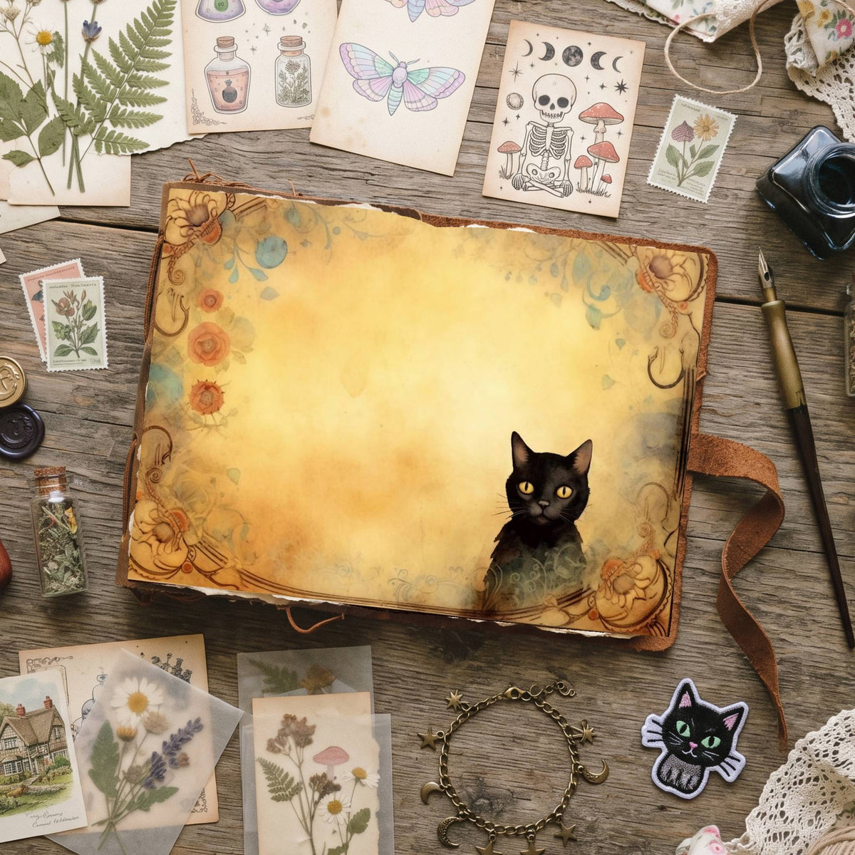 Black Cats Digital Papers