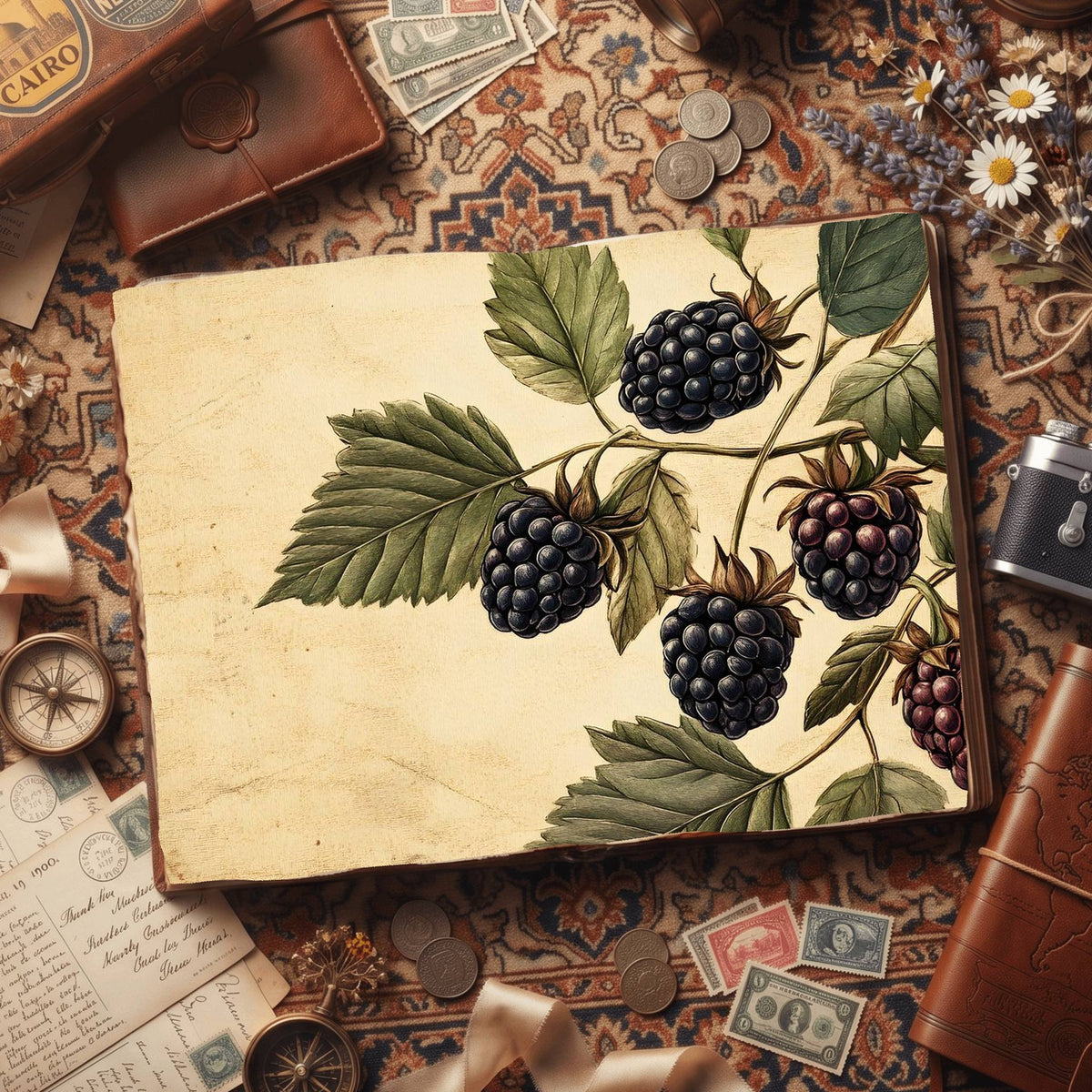 Blackberries Digital Papers