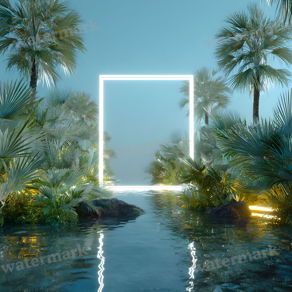Blue Gradientd Render Backdrop Images