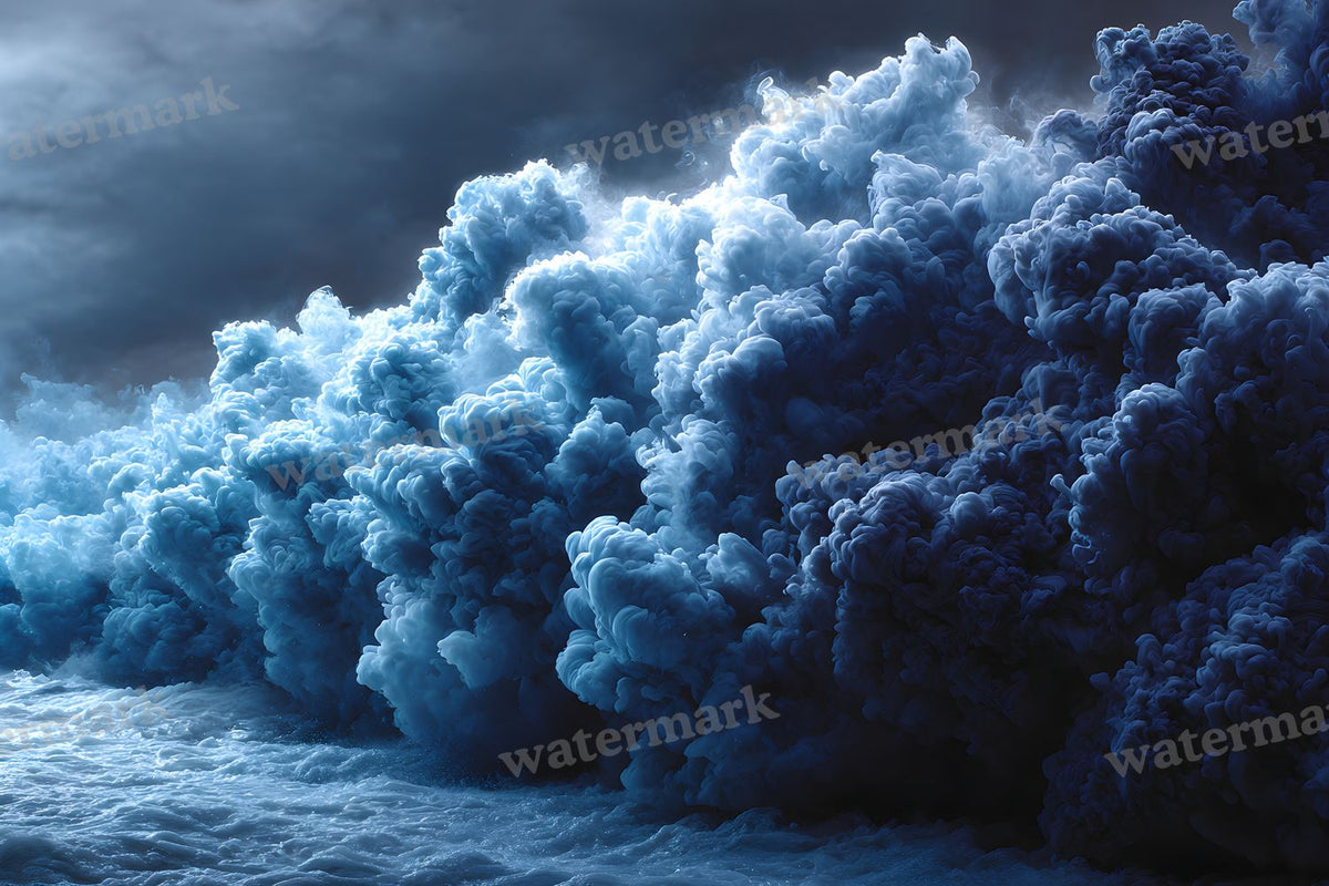 Blue Smoke Backdrop Images