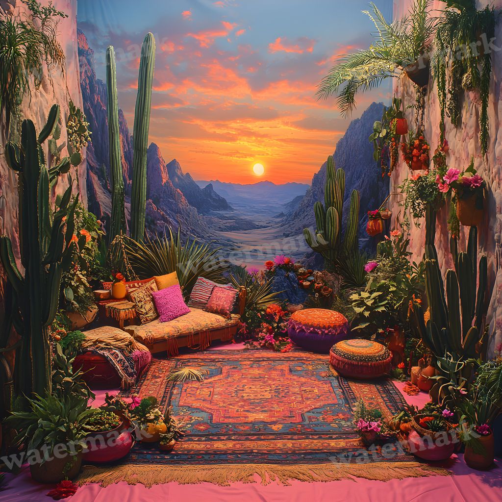 Bohemian Desert Backdrop Images