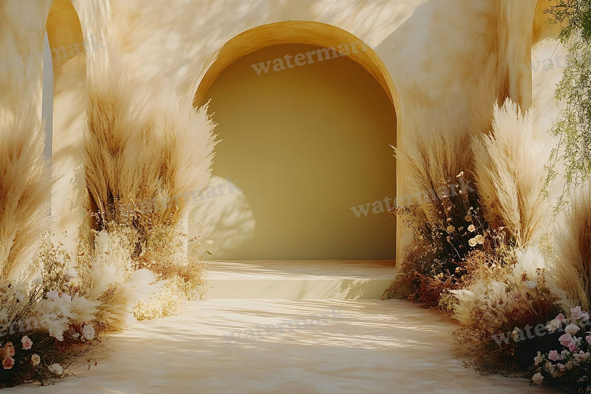 Boho Olive Arch Backdrop Images