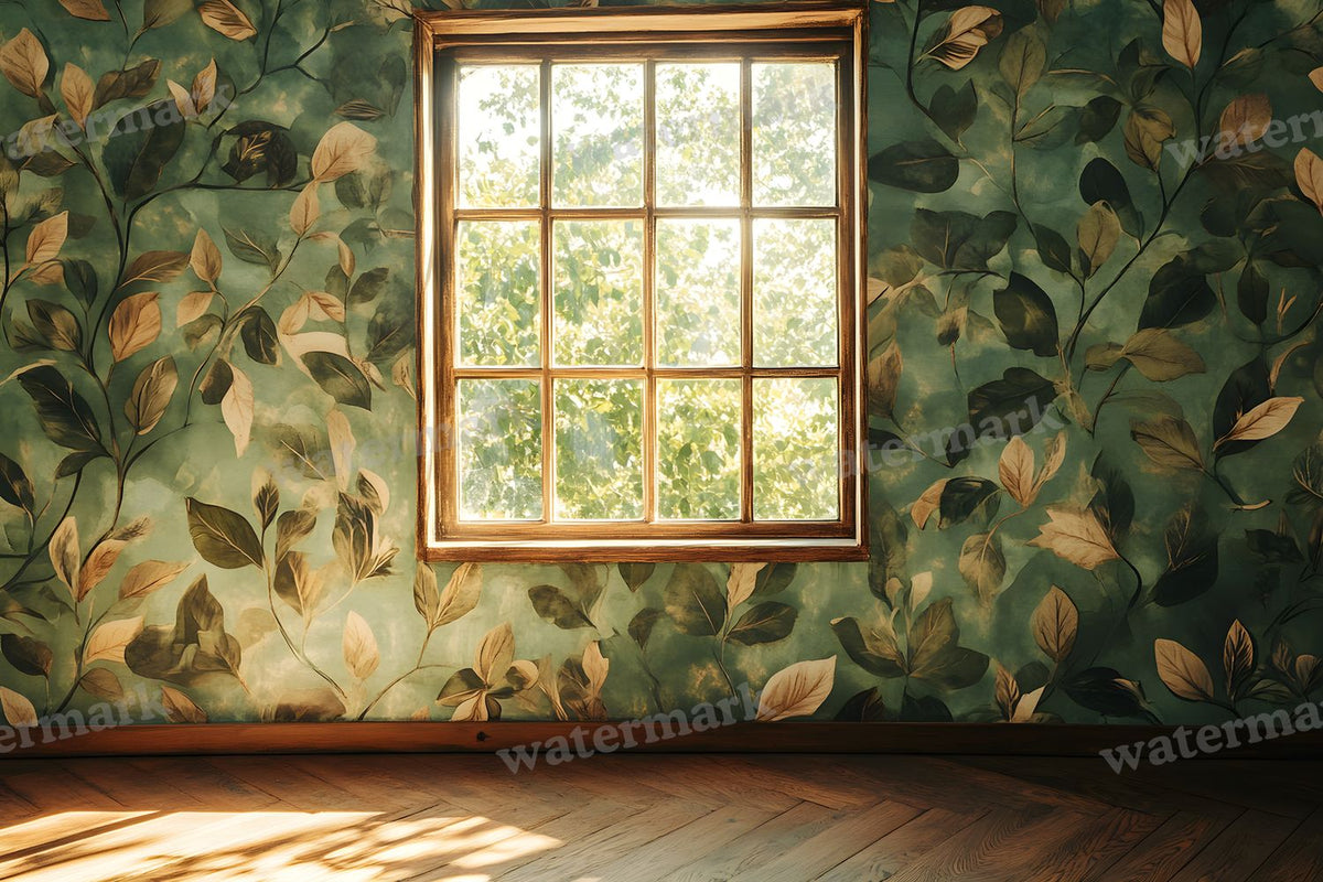Botanical Window View Backdrop Images