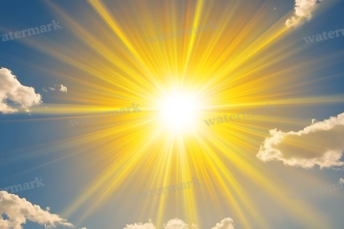 Bright Yellow Sunburst Backdrop Images