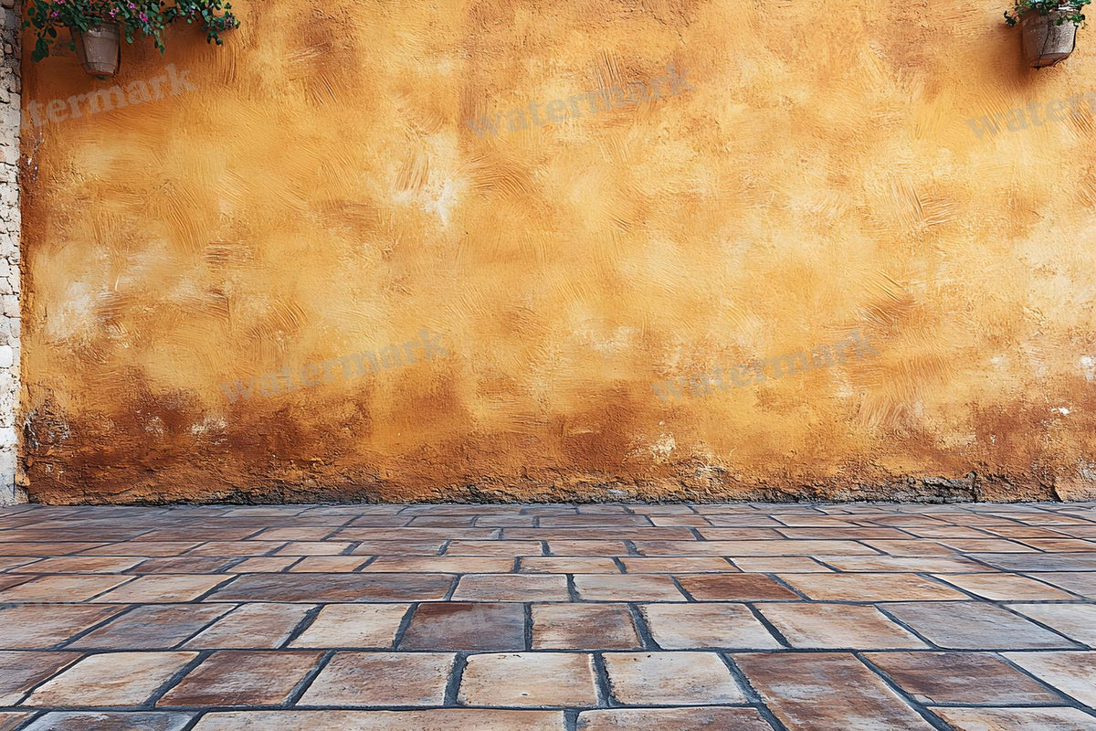 Burnt Amber Wall Backdrop Images