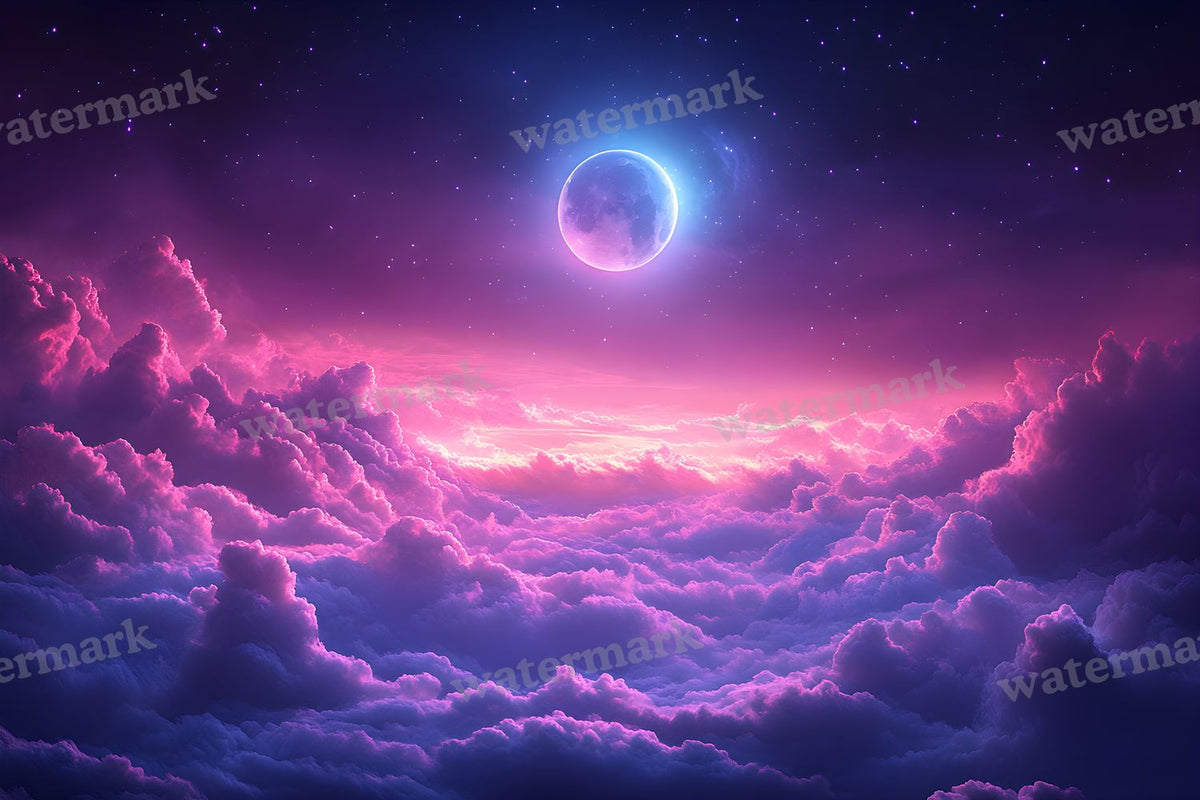 Celestial Glow Scene digital photo backdrop for photo editing, preview 10