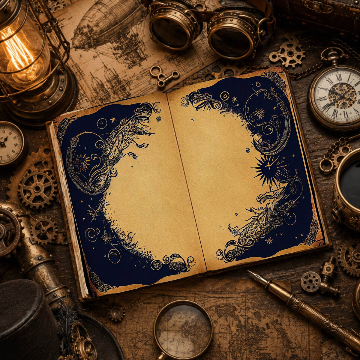 Celestial Moon Digital Papers