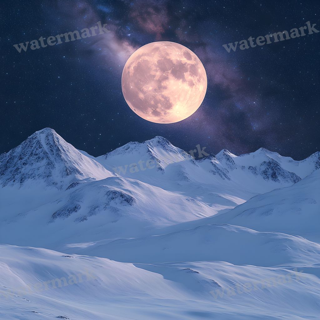 Celestial Moonlit digital photo backdrop for photo editing, preview 10