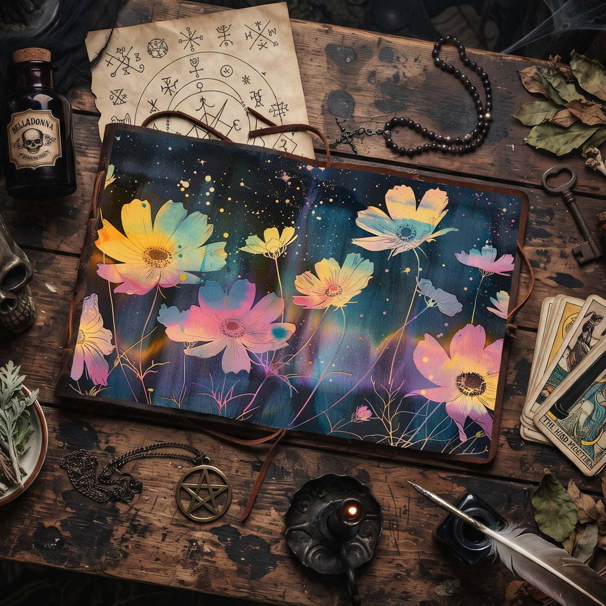 Celestial Wildflowers Digital Papers