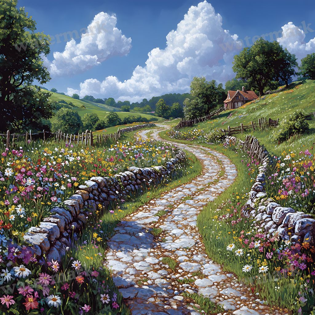 Charming Country Trail Backdrop Images