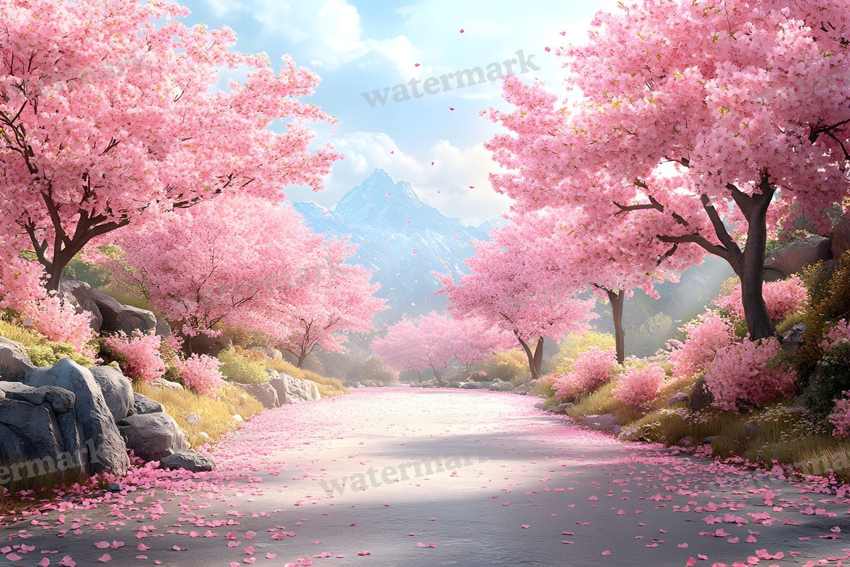 Cherry Blossom Serenity Backdrop Images