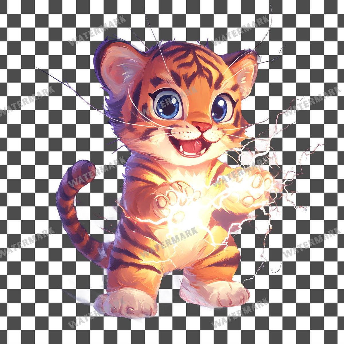 Chibi Thunder Clipart Pngs