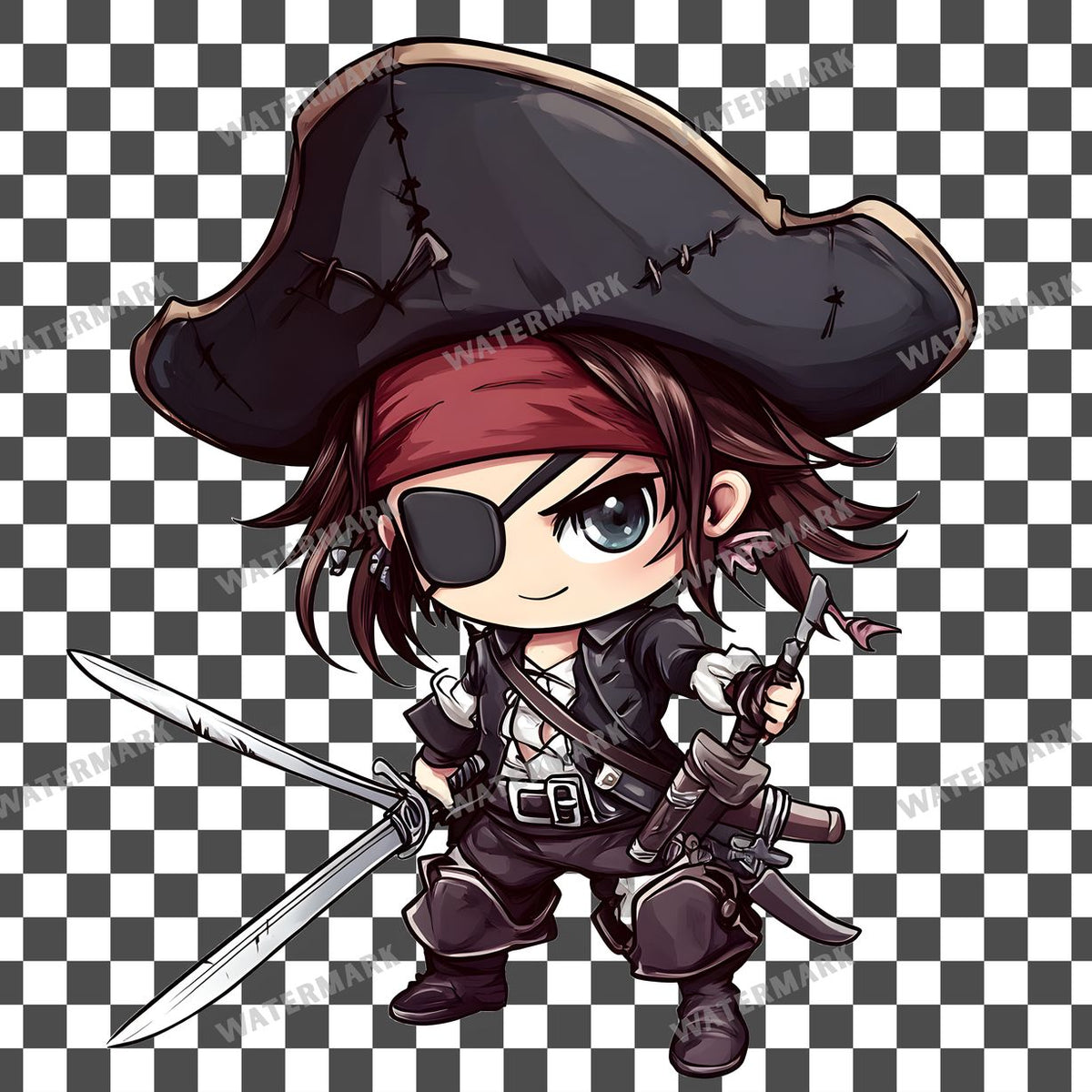 Chibipirate Clipart Pngs