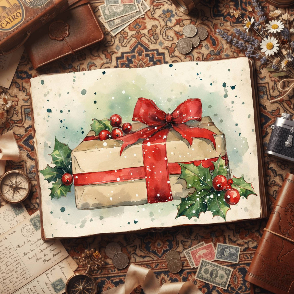 Christmas Gifts Digital Papers