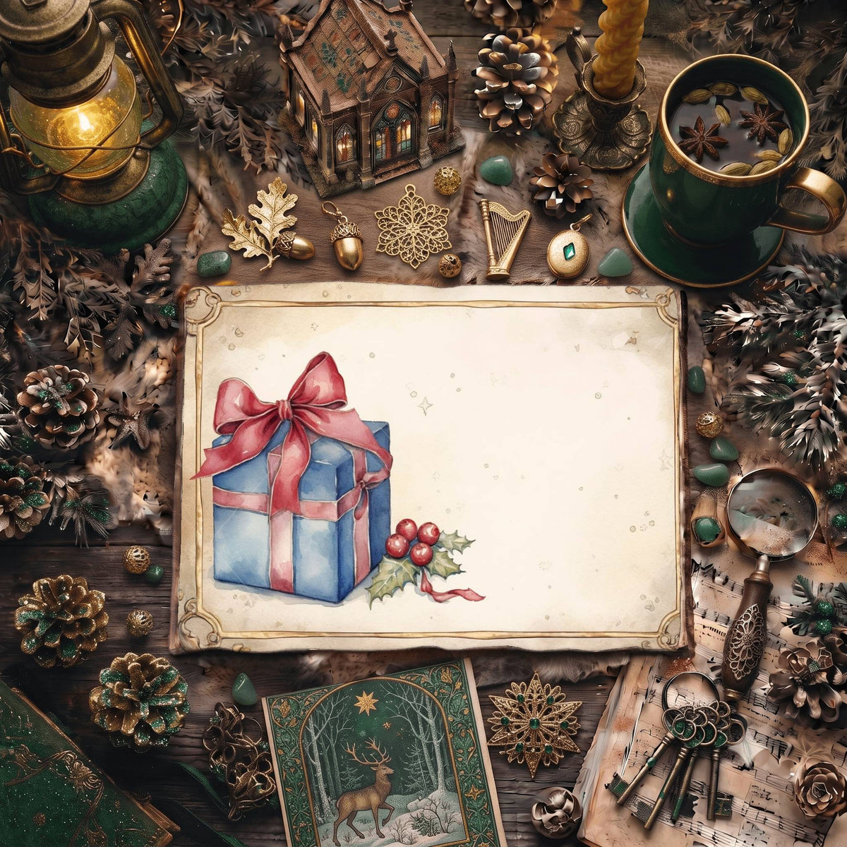 Christmas Gifts Digital Papers