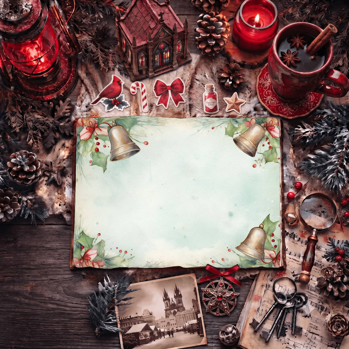 Christmas Jingle Bells Digital Papers